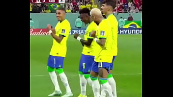 Brasil Menghajar Pantat Korea Secara Live!!! Neymar Dan Kawan-kawan Merayakan Dengan Gaya Mesra