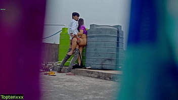 Ngentot Panas Di Atap! Jangan Sampai Keluar Di Dalam Memek