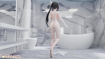 碧蓝航线镇海热舞诱惑:3d国漫vam极致撩人,裸舞抖音风mmd纯舞,成人动漫的极致魅惑