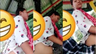 Gadis Assam Melompat-lompat Di Atas Kontol Pacarnya Saat Bercinta Di Alam Terbuka