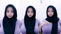 Ukhti Fira Bergaya Dengan Hijab Dan Baju Ungu Yang Menggoda