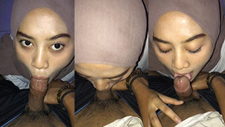 Dinda Berhijab Tapi Genit, Habis Sekolah Langsung Dijemput Ayang Buat Sepong Panas