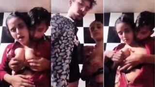 Influencer Tiktok Remesin Payudara Montok Pacarnya Di Depan Kamera, Sampe Basah.