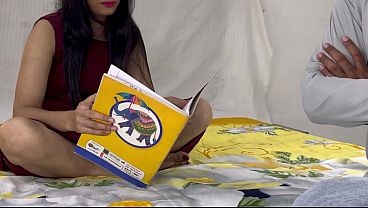 Cewek Borjuis Panasin Gurunya Yang Ngajarin Privat Di Ranjang.