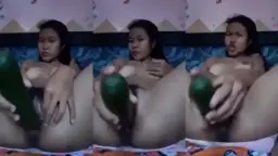 Abg Ngisi Timun Gegara Sange Berat Banget