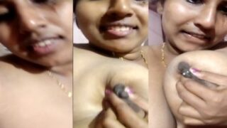 Desi Montok Kirim Video Bugil Buat Pacar, Crot Di Handphone.