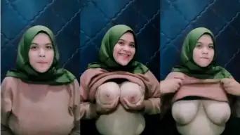Kerudung Ijo Pamer Toket Bikin Kering