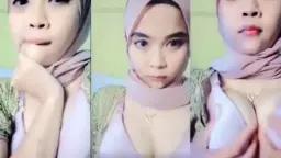 Jilbab Indo Buka Bh Bikin Kontol Tegang
